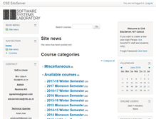 Tablet Screenshot of eduserver.cse.nitc.ac.in