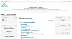 Desktop Screenshot of eduserver.nitc.ac.in